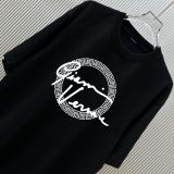 Versace Fashion Logo Printed Round Neck T-shirt Unisex Casual Versatile Short Sleeve