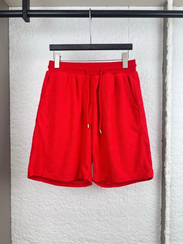Louis Vuitton Unisex Classic Versatile Full Logo Drawstring Towel Cloth Shorts