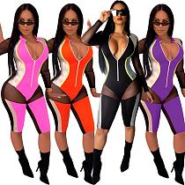 9040119  latest fashion patch bandage bodycon women jumpsuits and rompers