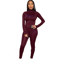 Q101008 hot onsale Fall Clothing Sexy Two Piece Sets Women