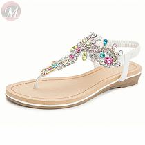 0270475 New design Morden Rome Pattern Flat Shoes Handmade Customized all-match Flash Shoes