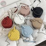 New 2020 fashion fast selling casual quality round leather Rivet shape handbag for women