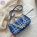 Fashion casual vintage woman bag Baguette shoulder bag baguette shoulder bag with chain handle