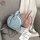 New 2020 fashion fast selling casual quality round leather Rivet shape handbag for women
