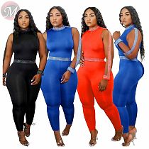 Fashion new solid color casual sexy Fitness Jump Suit Bodycon Sexy Women One Piece Jumpsuits And Rompers For Woman