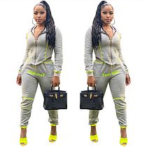 Fashion Casual Hooded Cardigan Sports Suit Women 2 Piece Pants Set Track Suit Outfits Two Piece Set Women Clothing