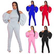 New Style Casual Solid Color Backless Draped Hollow Out Jump Suit Basic Bodysuits Women One Piece Jumpsuits And Rompers