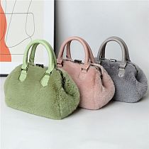 Newest Style Fashion Casual All Match Cute Plush Women Handbag Shoulder Bag
