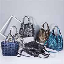 Fashion Casual Geometric Handbag High Quality Pu Leather Luxury Women Hand Bags Ladies