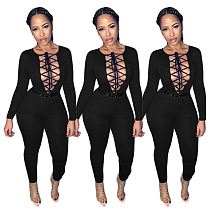 Good Design Lacing Sexy 2020 Winter Women Fashion Clothing 2020 Jumpsuits Women One Piece Jumpsuits And Rompers