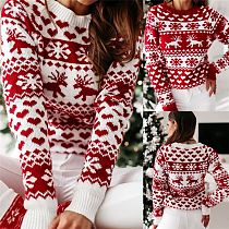 0120410 Newest Design Women Winter Clothing 2020 Christmas Ladie Tops Women Knitted Sweater