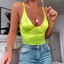 Best Design Spaghetti Strap Stretchy Popular New Spring Clothing Women Bodysuits Womens Sexy One Piece Jumpsuits
