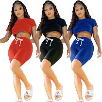 Latest Style Moen Crop Top Casual Sports Women Fashion Clothes Two Piece Sets Womens 2 Piece Set
