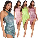 Lowest Price Sleeveless Summer Casual Dresses 2021 Women Sexy Party Short Mini Dress