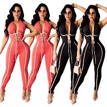 MOEN New Arrival Halter Habits femme Sexy Jumpsuit Women One Piece Jumpsuits And Rompers