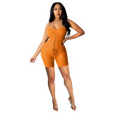 MOEN New Arrival Suspender Stretchy Vetement Fashion 2021 Women One Piece Jumpsuits And Rompers