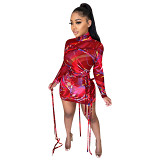 New Style Bandage Moen Fashionable Outfits Women Casual Short Dress Women Sexy Party Dresses