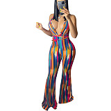 MOEN Best Design Deep V Neck Colorful Tenue Womens Fashion Clothes Women One Piece Jumpsuits and Rompers