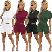 1040114 Best Seller Summer Women Clothes 2021 Two Piece Short Set Women Clothing