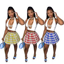 1040105 Best Seller Summer Women Clothes 2021 Women Two Piece Skirt Set