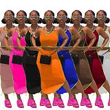 1041911 Best Seller Women Clothes 2021 Summer Outfit Two Piece Skirt Set