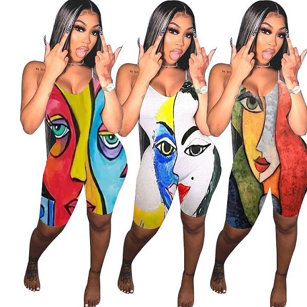 1042915 Newest Design Women Clothes 2021 Summer Women One Piece Jumpsuits And Rompers