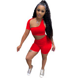 1052608 Hot Selling Women Clothes 2021 Sumemr Two Piece Outfits Women 2 Piece Set