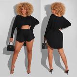 1052602 Hot Selling Women Clothes 2021 Sumemr Two Piece Outfits Women 2 Piece Set
