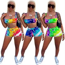 1052453 Women Two Piece Sets 2021 Women's Sweat Absorbing Sports Suit  For Summer