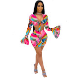 1060232 New Arrival Women Sexy Two Piece Skirt Outfits Short Sets
