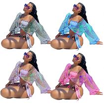 1060451 New Trendy Top Selling Products 2021 Crop Top Women Hawaiian Shirt