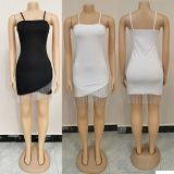 1060715 Latest Design Women Clothes 2021 Tassel Sexy Night Club Dress Women Bodycon Dress