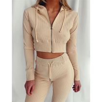 PEARL Hot Selling 2021 Autumn New Women Clothing Long Sleeve Slim Sport Casual Womens Two Piece Set