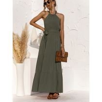 PEARL Latest Design Vestidos Largos Sleeveless Summer Long Dresses 2021 Women Casual Dress