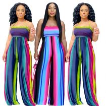 MOEN Hot Selling Summer Fashion Women Clothing Print Strapless Sexy Night Clubwear Women One Piece Jumpsuits And Rompers