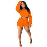 MOEN Best Seller Solid Color Crop Top And Draped Shorts 2 Piece Shorts Women Set Summer Shorts Casual Women Two Piece Sets