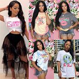 MOEN New Style O Neckprinted Women Hip Hop T Shirts Summer Loose Casual T Shirt For Women