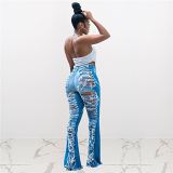 MOEN Wholesale Womens Jeans 2022 Blue Broken Hole Water Water Wash Sexy Denim Jeans