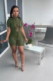 MOEN Lowest Price Sexy One Piece Solid Color Hollow Out Woman Bodycon Jumpsuits Burrs Bandage Sexy Jumpsuits