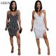 MOEN New Style Party Prom Dresses Sexy Sling Rhinestone Ornament Deep V Neck Party Prom Dresses Women Stylish Sexy Dress