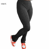 SMSN MOEN Best Design Sexy Winter Cotton Fabrics Bodycon Stacking Pants Solid Color Womens Pants Trousers