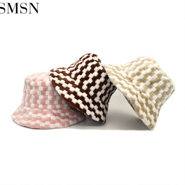 MISS New Style 2021 Winter New Fashion Trends Outdoor Bucket Hat Warm Hats