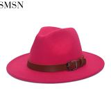 MISS Fashion 2021 Autumn And Winter Warm Hats Fur Hat Fedora Hat