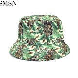 MISS Hot Sale New Print Bucket Hat Sunscreen Outdoor travel Hats Women