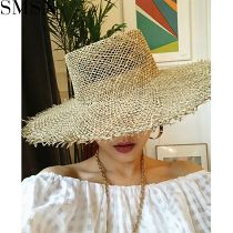 MISS Good Quality Lovely Boho Tassel Design Straw Khaki Hat