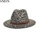MISS Latest Design National Style Autumn Leopard Print Fashion Fedora Designer Hats