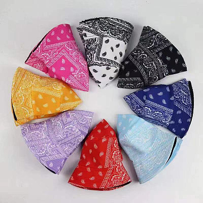 MISS High Quality 2021 Spring Fashion Printed Reversible Bucket Hat Multi Color Casual Hats Women