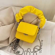 AOMEI Fashion Mini Handbags Small Shoulder Bag Draped Handle Solid Color Mini Crossbody Bags