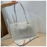 AOMEI Fashion 2021 Candy High Capacity Shoulder Bag Trendy Online Jelly Letter Tote Bag For Women