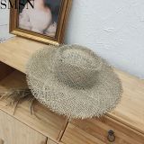 MISS Good Quality Lovely Boho Tassel Design Straw Khaki Hat